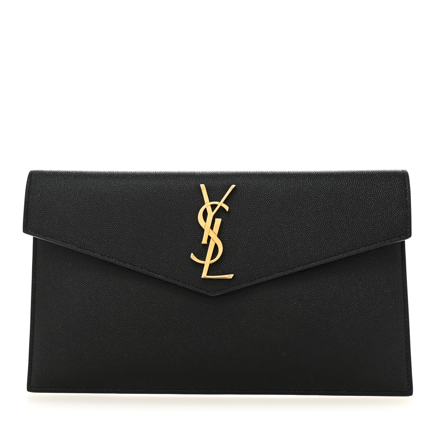 Saint Laurent Grain De Poudre Uptown Pouch Black 1 of 7