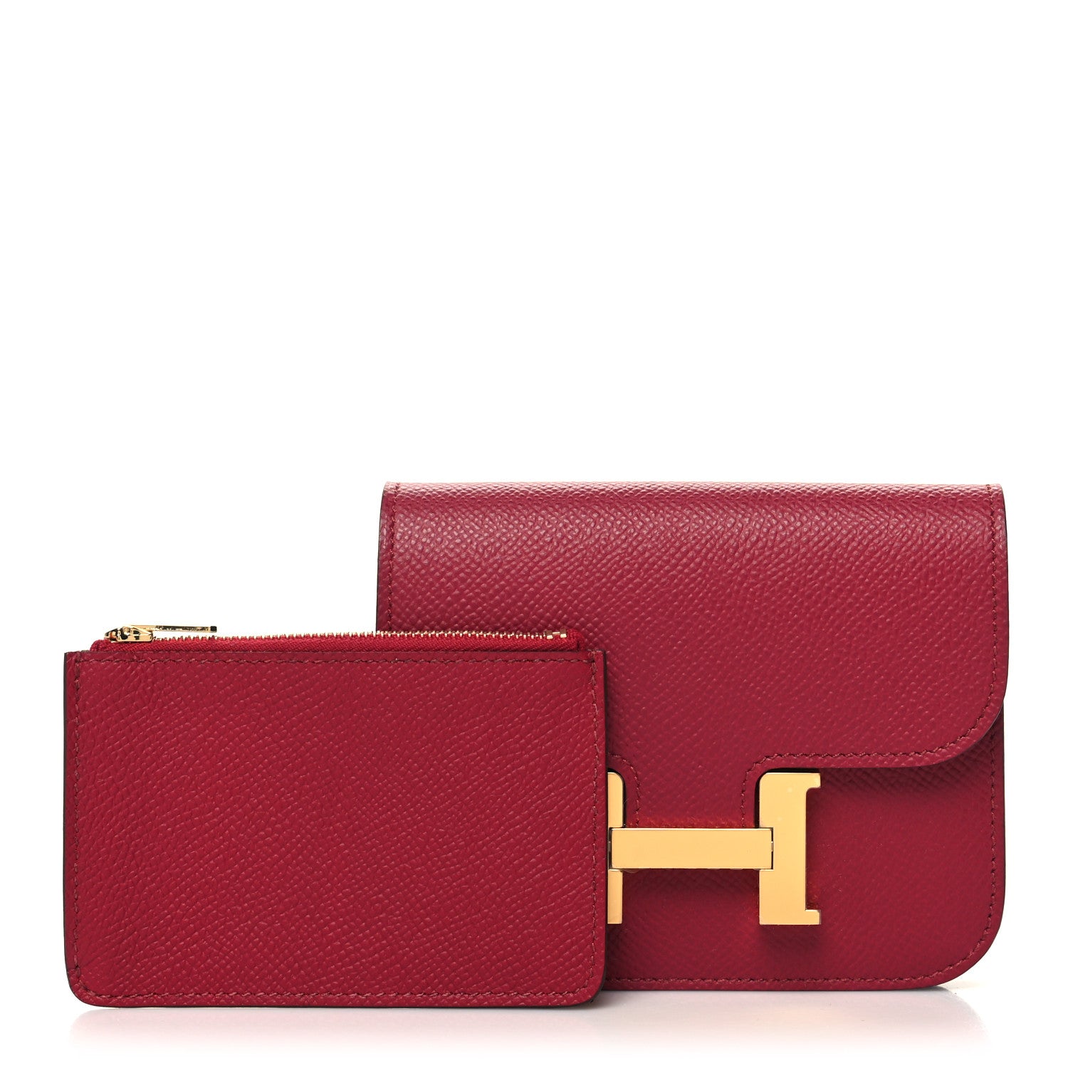 Hermes Epsom Constance Slim Wallet Rubis 1 of 11
