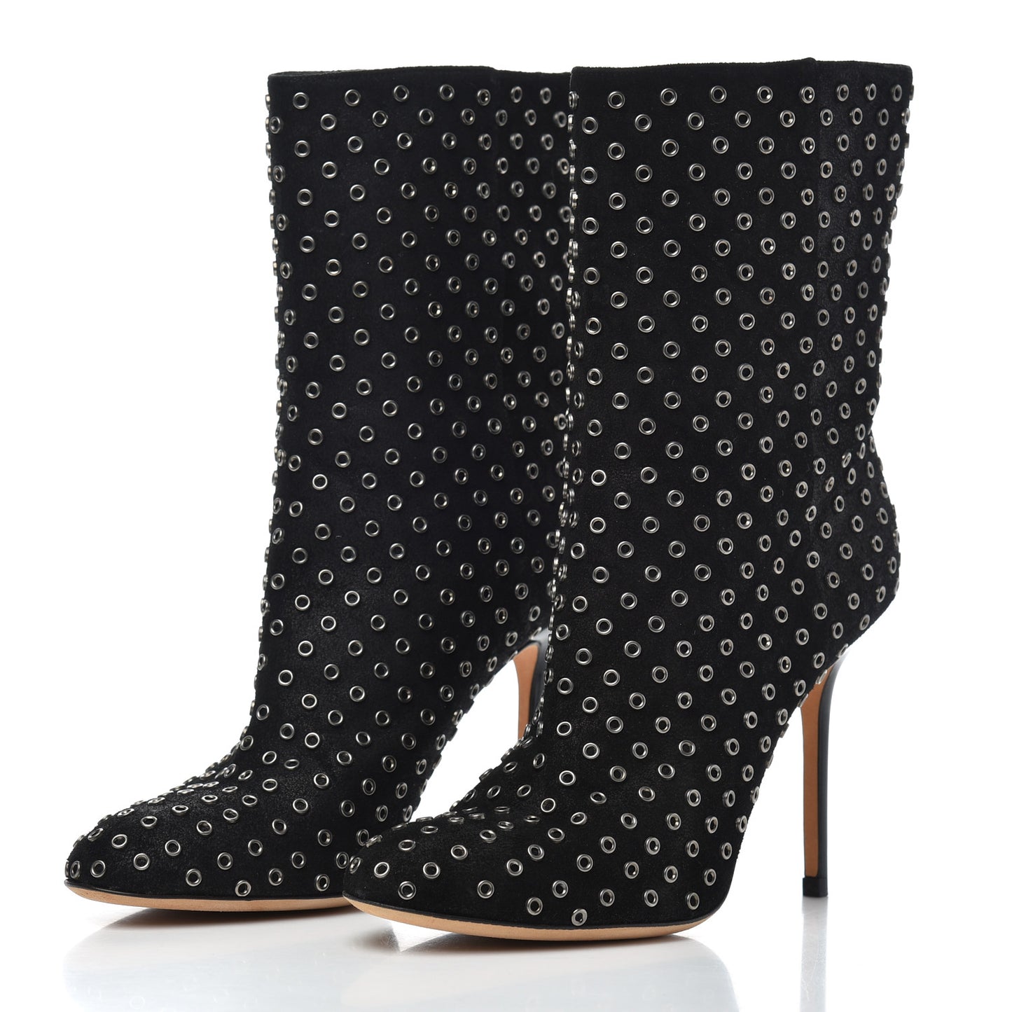 Vintage Suede Gillian Vis Ankle Boots 37.5 Black