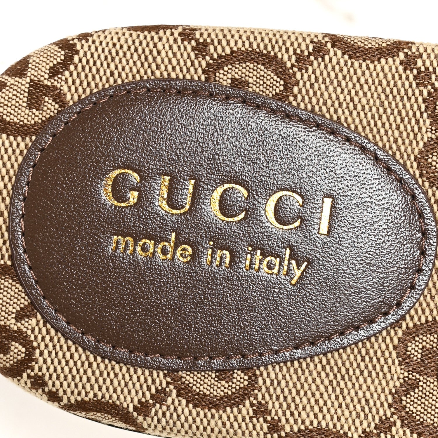 Gucci Monogram Horsebit Slide Sandals 37 Camel Ebony 8 of 10
