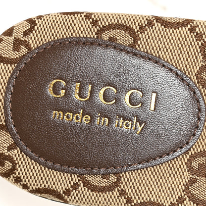 Gucci Monogram Horsebit Slide Sandals 37 Camel Ebony 8 of 10