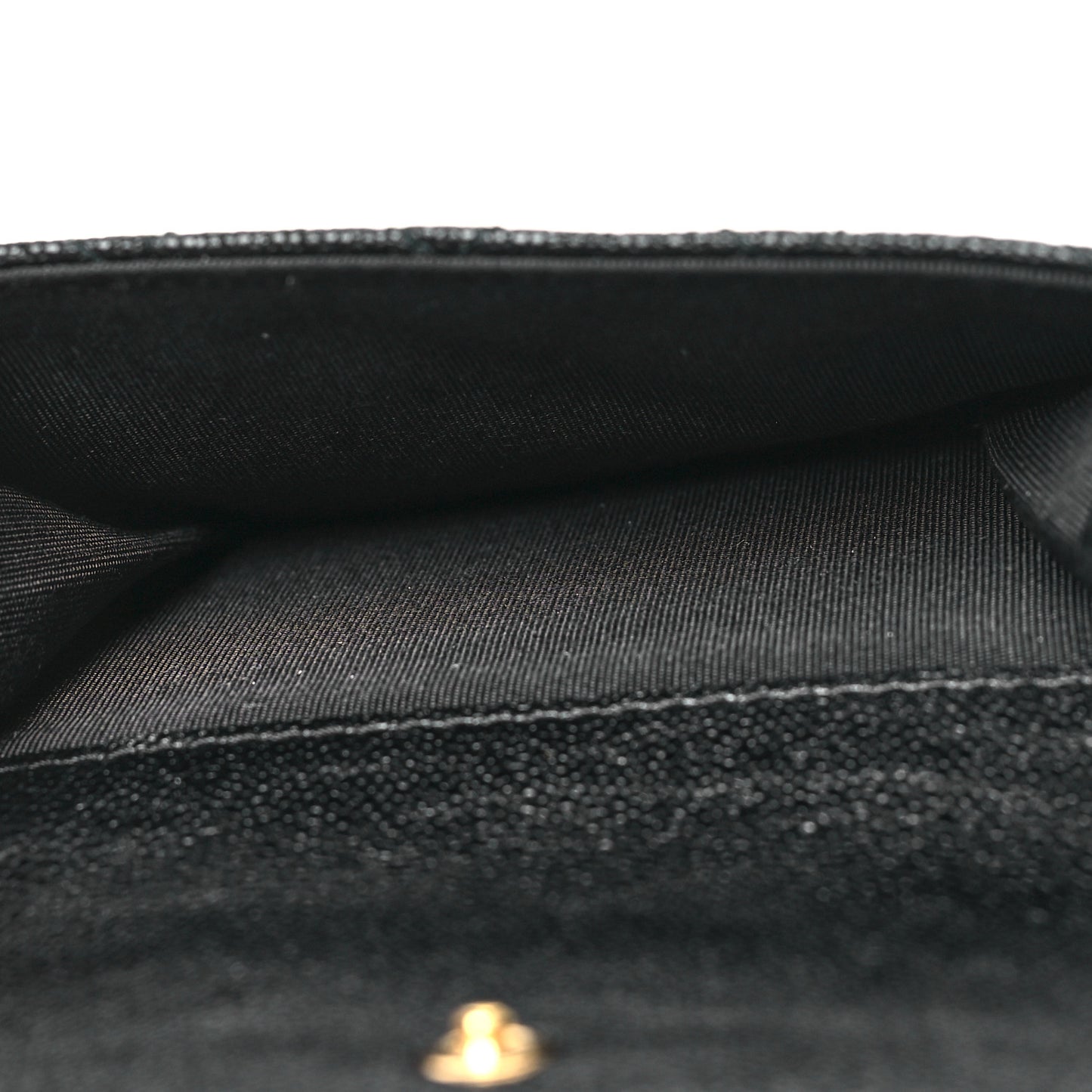 Caviar Quilted Small Boy Flap Wallet Black