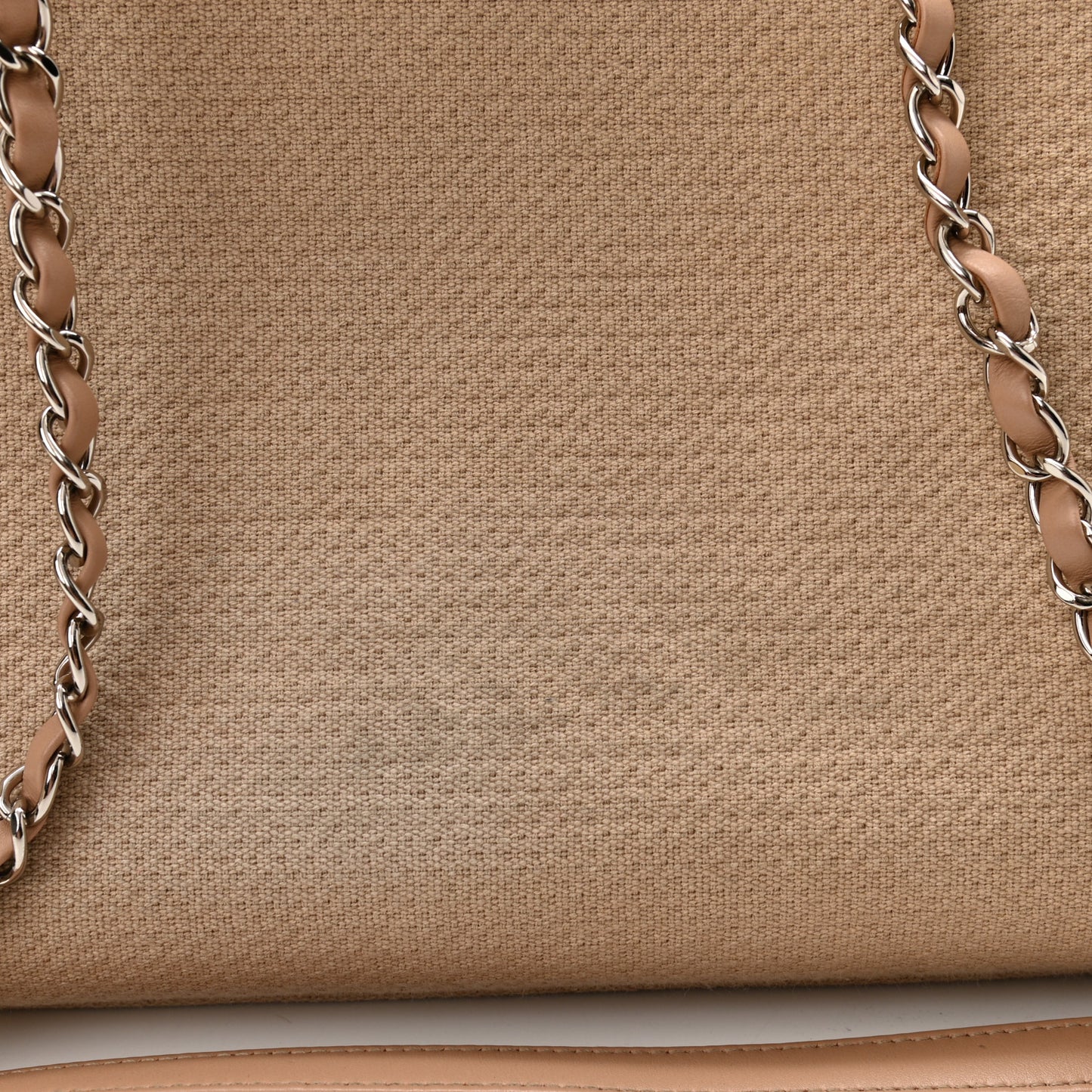 Mixed Fibers Small Deauville Tote Beige