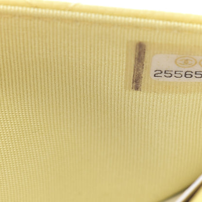 Chanel Caviar Quilted CC Filigree Wallet On Chain WOC Yellow 8 of 11