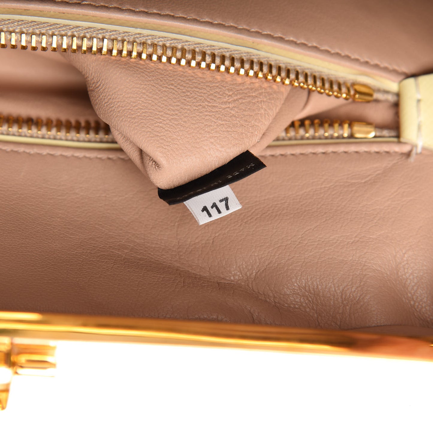 Saffiano Vernice Pyramid Bag White