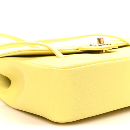 Chanel Shiny Caviar Preppy Coco Small Flap Light Yellow 9 of 10