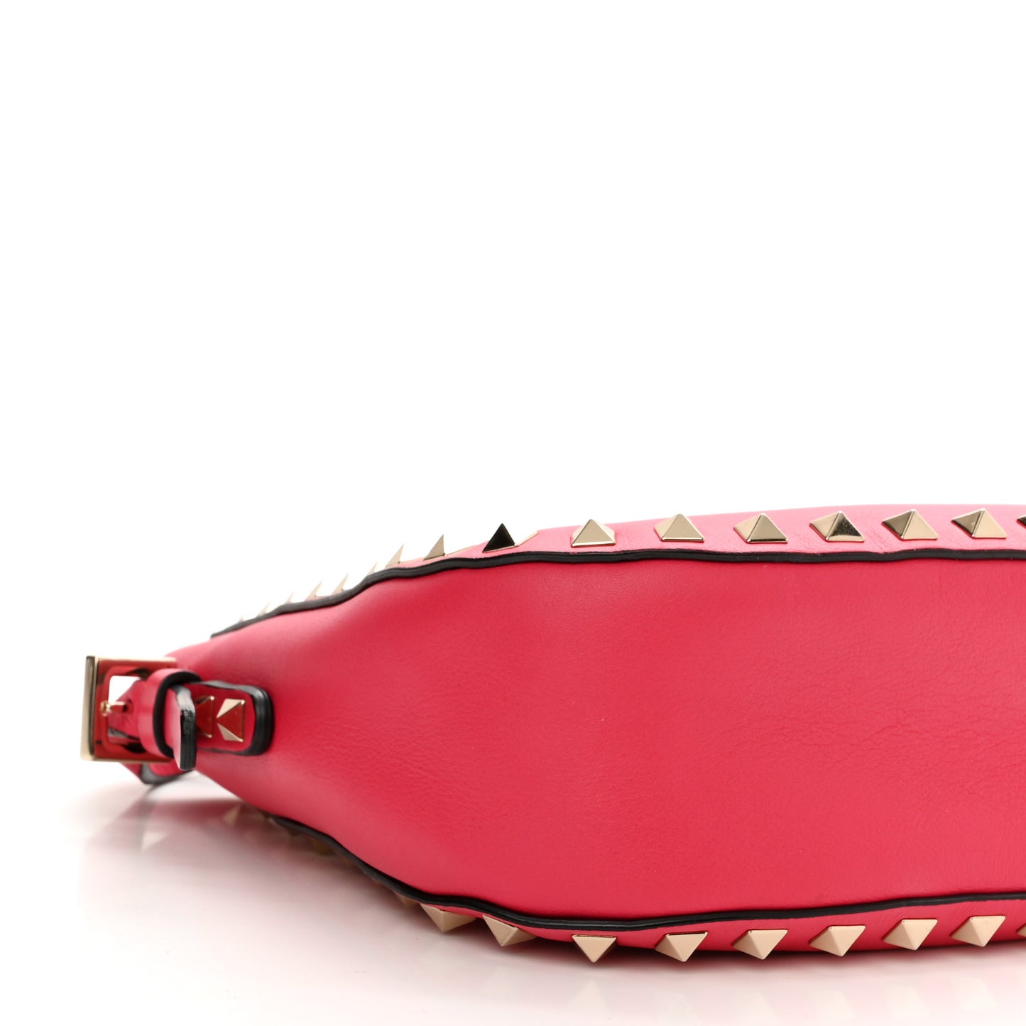 Vitello Rockstud Flip-Lock Satchel Fragola