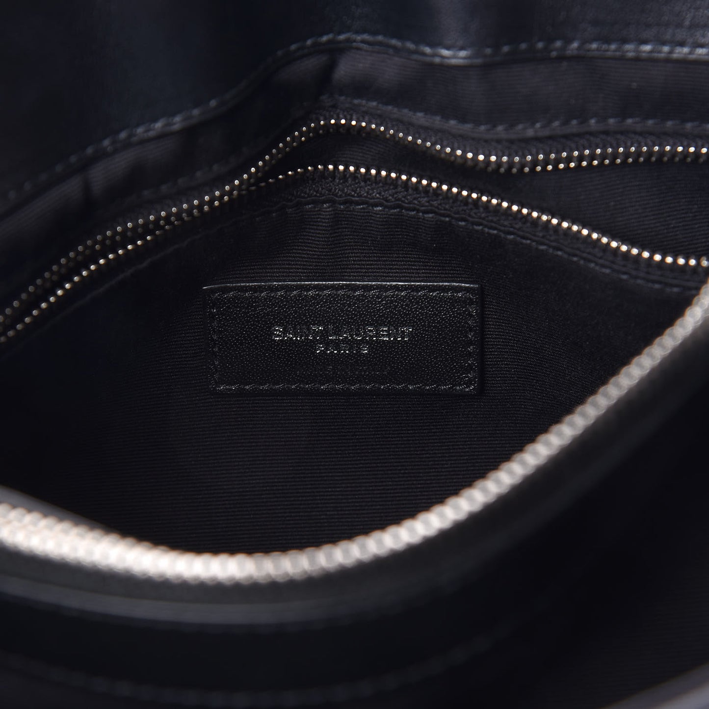 Calfskin Y Quilted Monogram Medium Loulou Chain Satchel Black