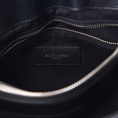 Saint Laurent Calfskin Y Quilted Monogram Medium Loulou Chain Satchel Black 6 of 9