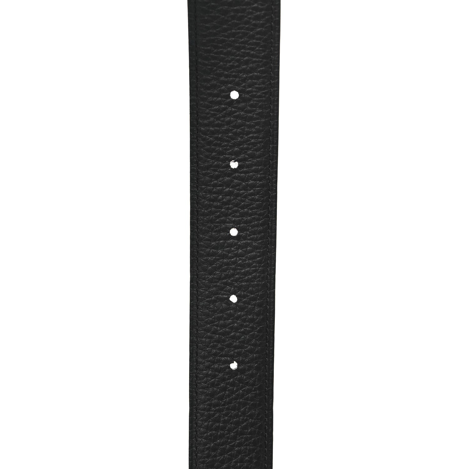 Hermes Chamonix Togo 32mm Martelee H Belt 80 Black Bleu Nuit 5 of 7