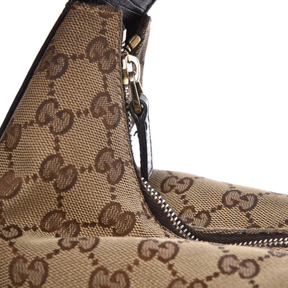 Gucci Monogram Medium Horsebit Chain Hobo Dark Brown 11 of 15