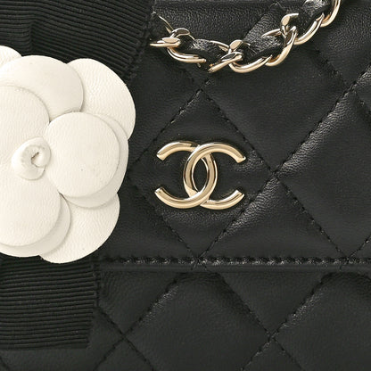 Chanel Lambskin Quilted My Chanel Lady Card Holder On Chain Black 8 of 11