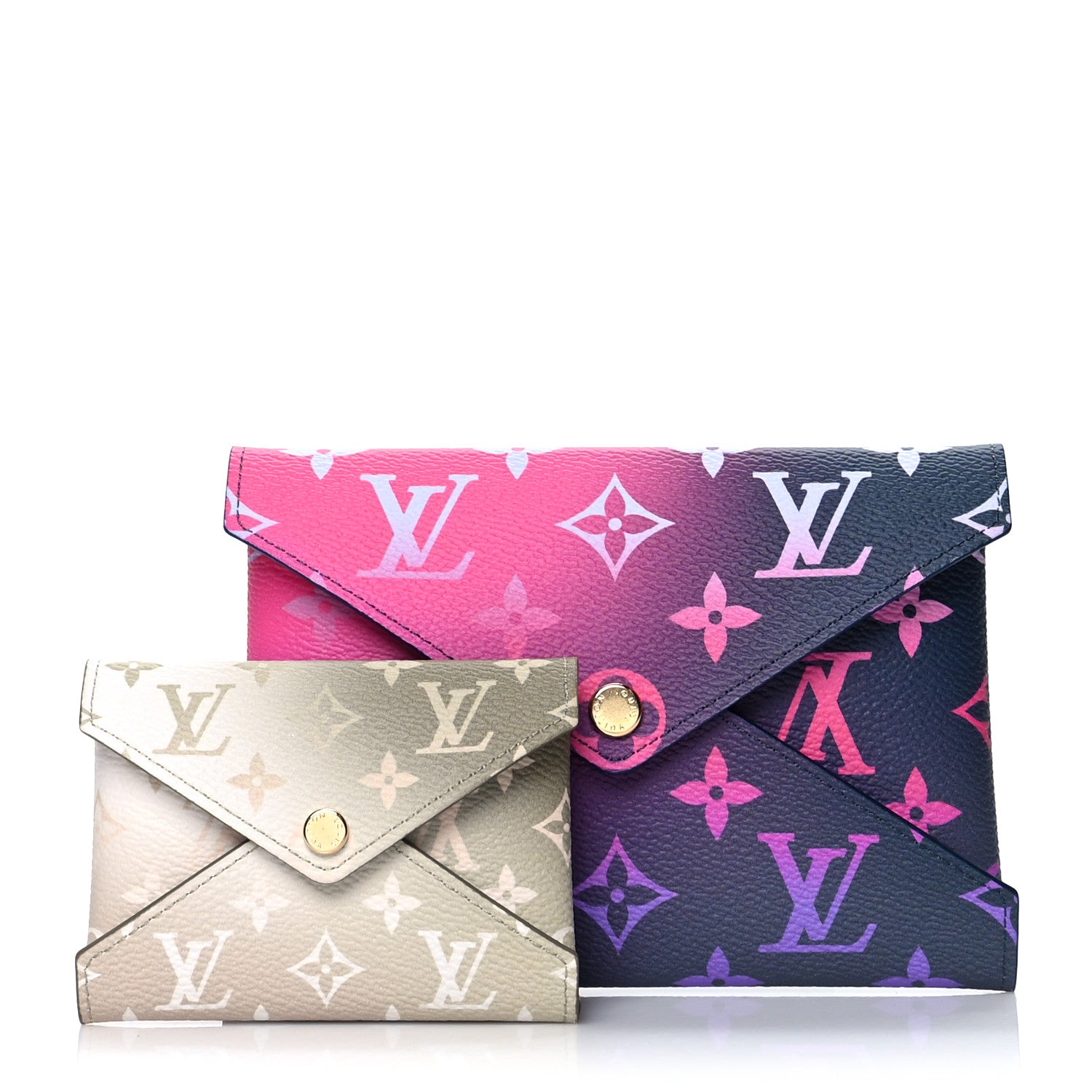 Louis Vuitton Monogram Giant Spring In The City Kirigami Pochette Set Midnight Fuchsia Sunset Kaki 1 of 11