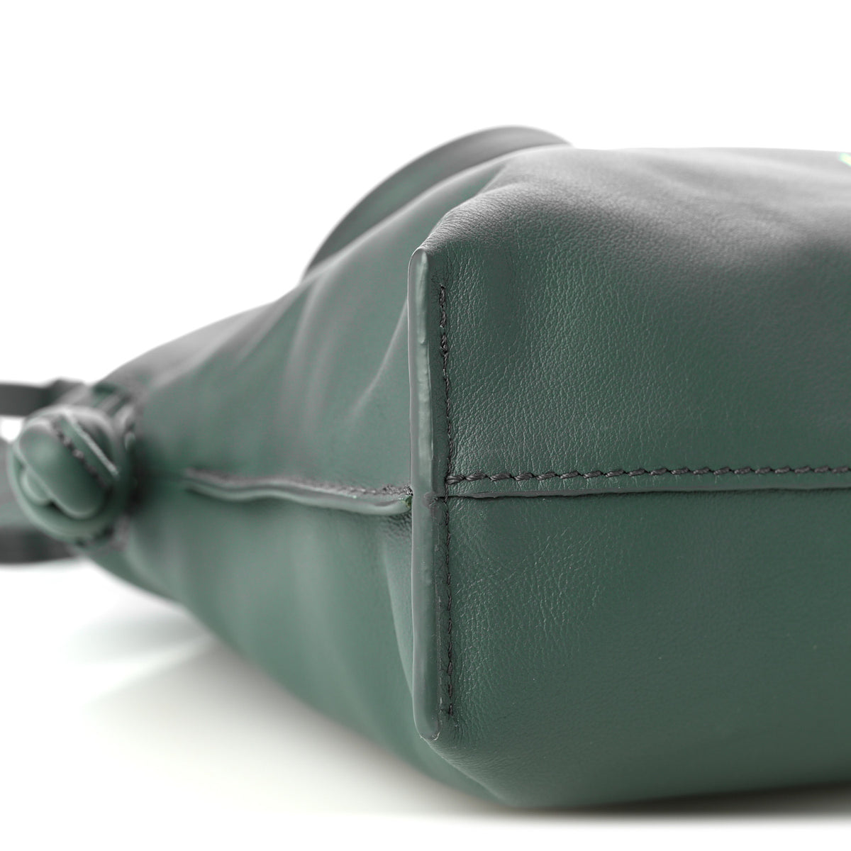 Calfskin Mini Flamenco Knot Clutch Vetiver