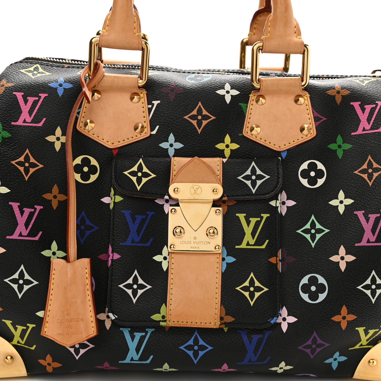 Louis Vuitton Monogram Multicolor Speedy 30 Black 7 of 10