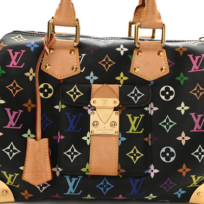 Louis Vuitton Monogram Multicolor Speedy 30 Black 7 of 10