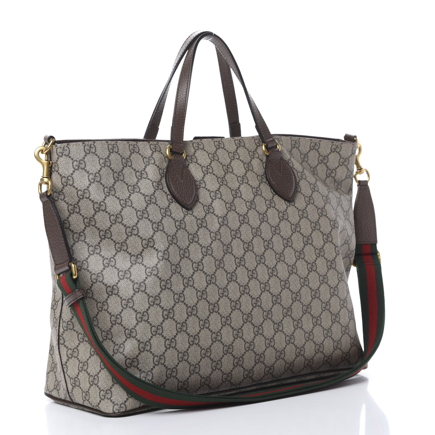 Gucci Soft GG Supreme Monogram Courrier Medium Crossbody Tote Beige New Acero 2 of 11
