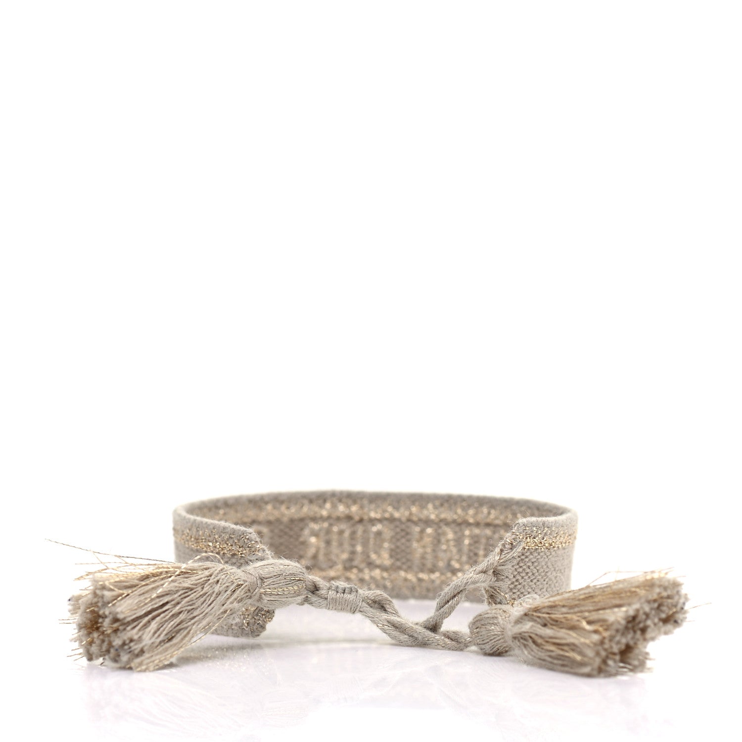 Christian Dior Woven Cotton J'Adior Friendship Bracelet Gold 3 of 3