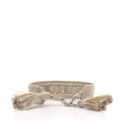 Christian Dior Woven Cotton J'Adior Friendship Bracelet Gold 3 of 3