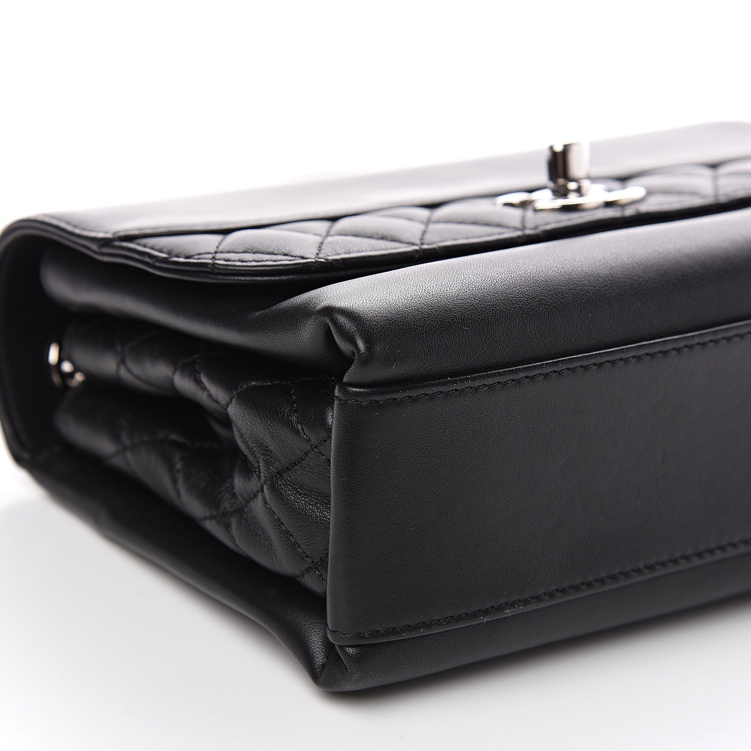 Chanel Calfskin Mini Tramezzo Flap Black 8 of 10