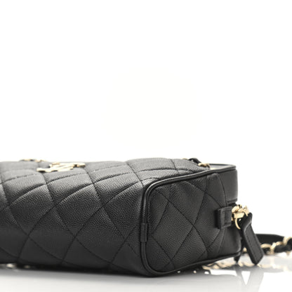 Chanel Caviar Quilted Small In & Out Camera Case Black 10 of 11