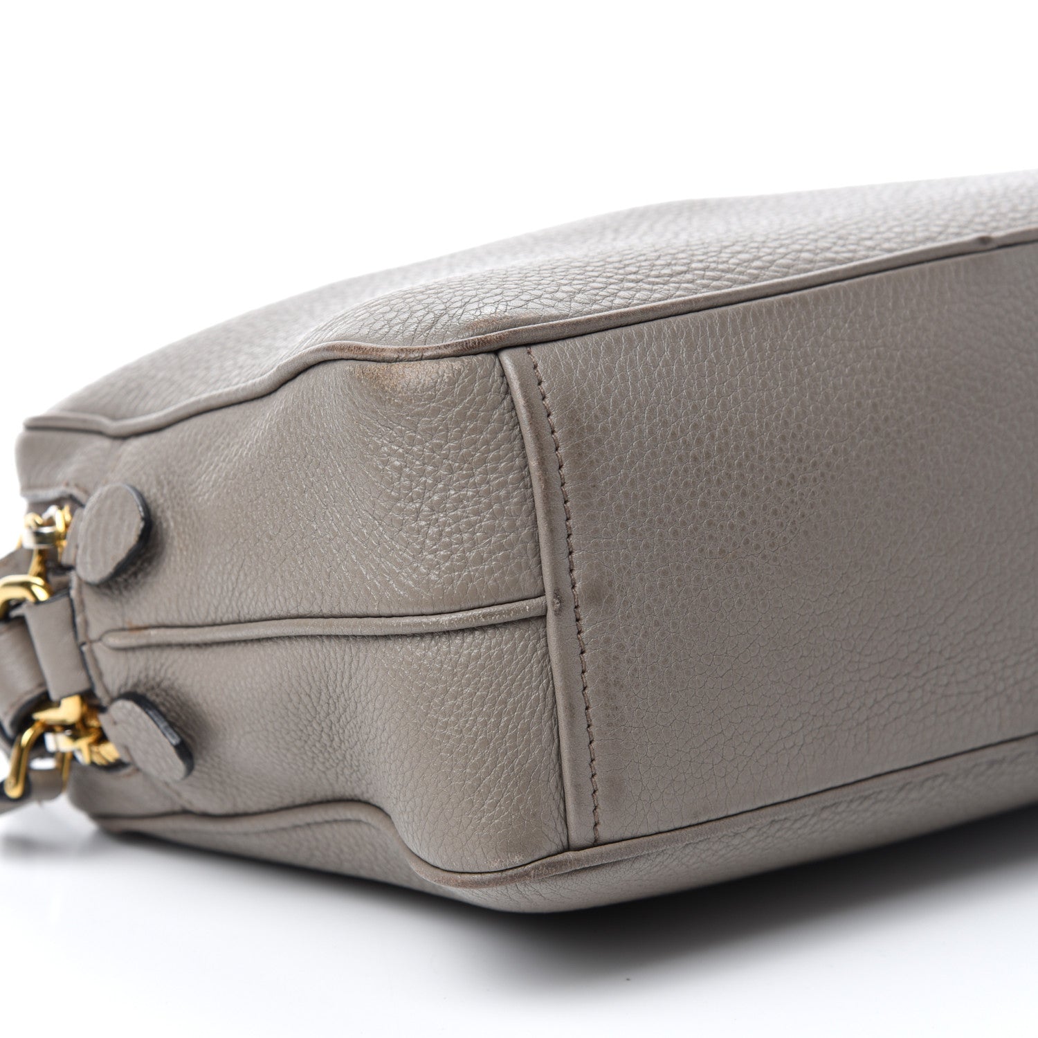 Prada Vitello Daino Medium Double Zip Shoulder Bag Argilla 6 of 16