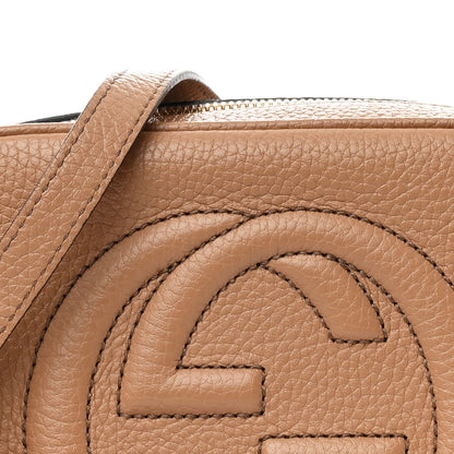 Gucci Pebbled Calfskin Small Soho Disco Bag Camelia 8 of 10