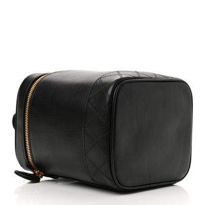 Chanel Lambskin Vanity Cosmetic Case Black 4 of 8