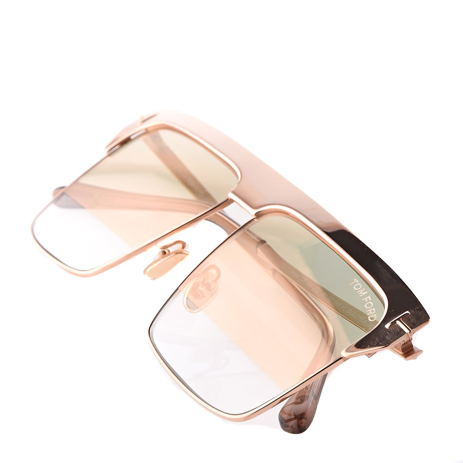 Tom Ford Gold Plated West Sunglasses TF706 Rose Gold 8 of 9