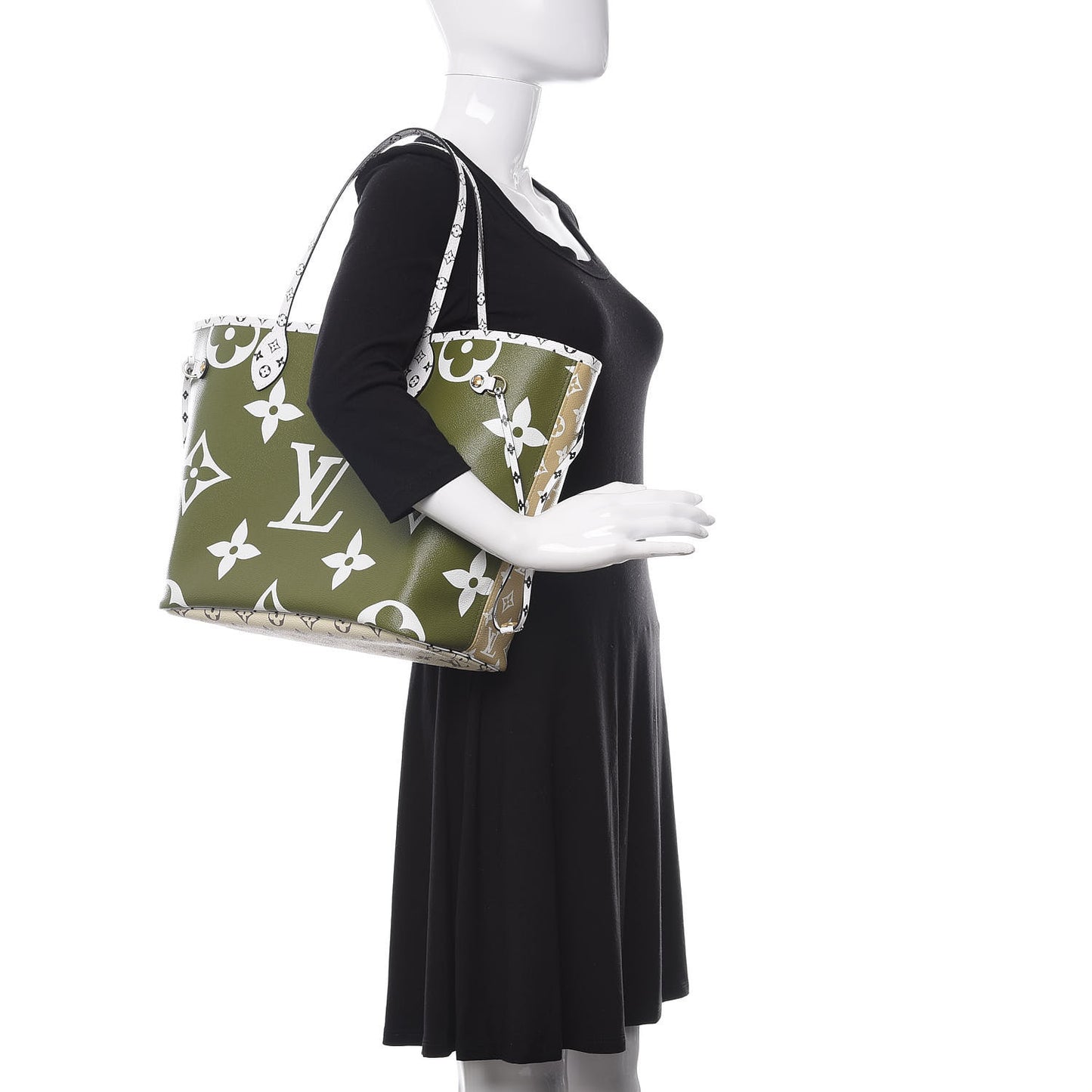 Monogram Giant Neverfull MM Kaki