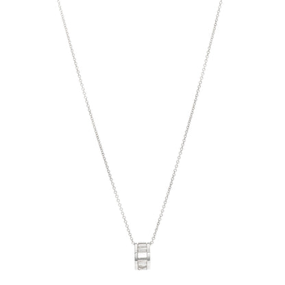 Tiffany Sterling Silver Atlas Open Pendant Necklace 1 of 6