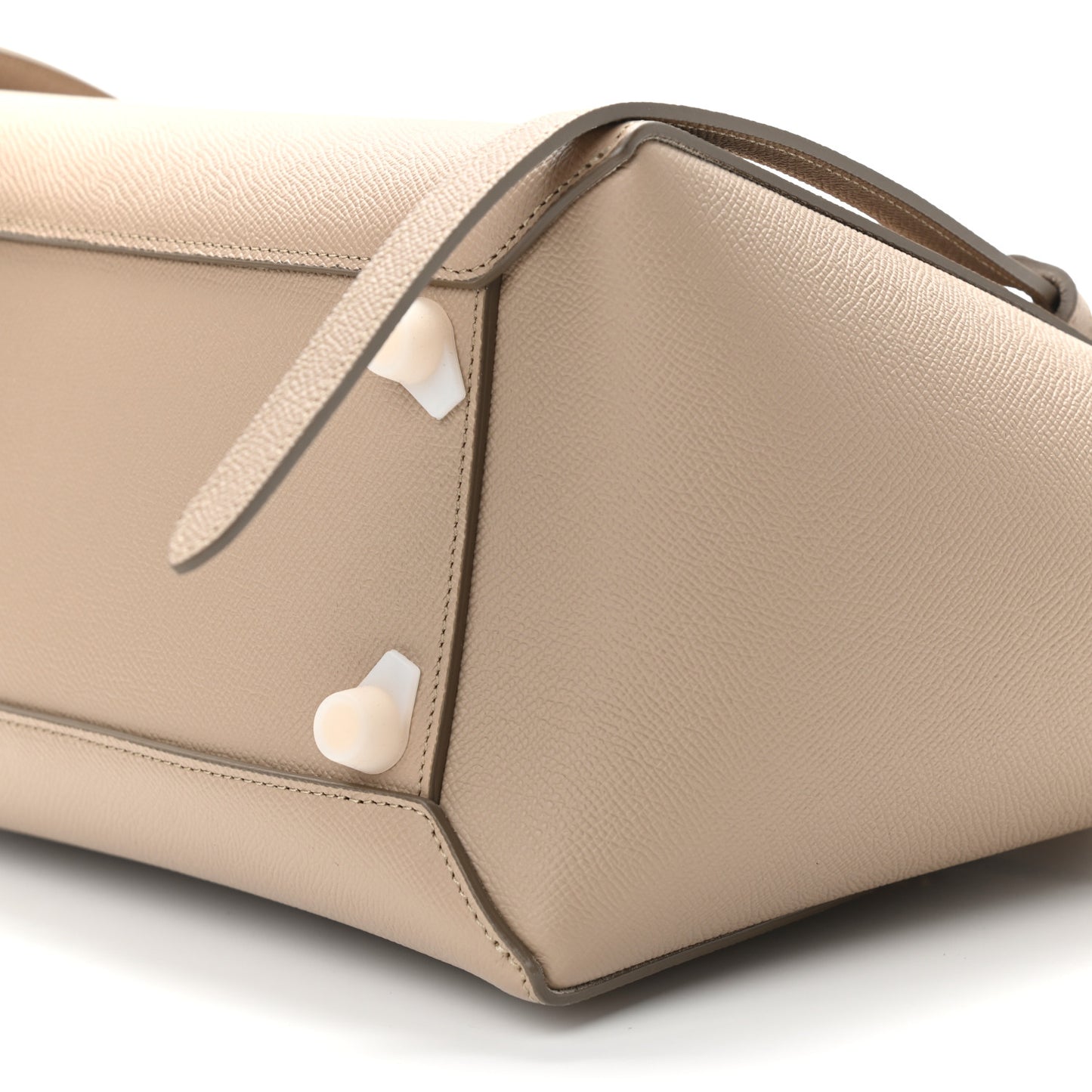 Grained Calfskin Mini Belt Bag Light Taupe