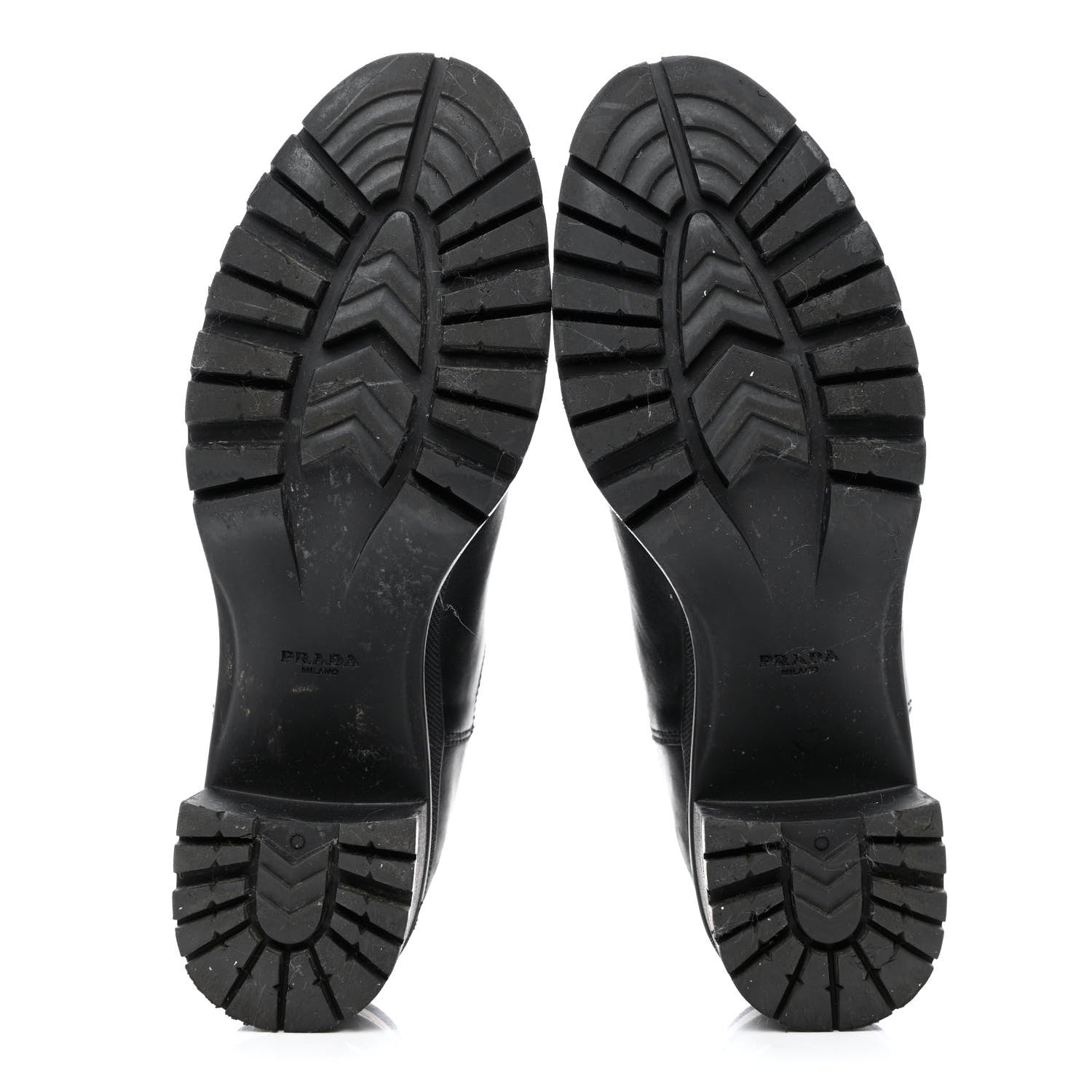 Prada Vitello Montana Lug Sole Chelsea 55mm Boots 40 Black 5 of 11