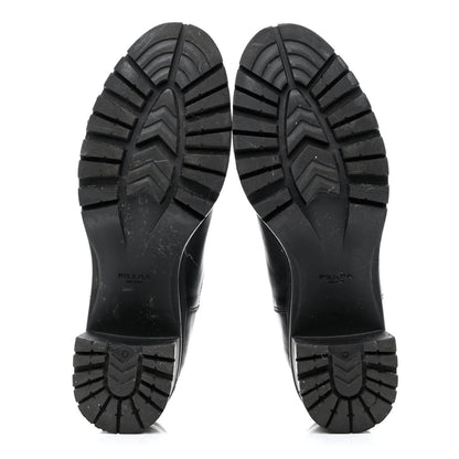 Prada Vitello Montana Lug Sole Chelsea 55mm Boots 40 Black 5 of 11