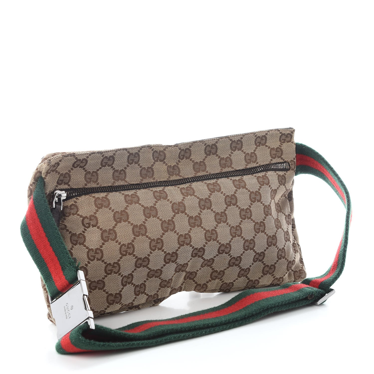 Gucci Monogram Web Belt Bag Dark Brown 3 of 10