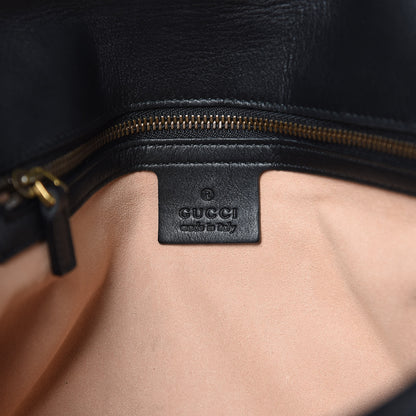 Gucci Calfskin Matelasse Studded Medium GG Marmont Shoulder Bag Black 6 of 12