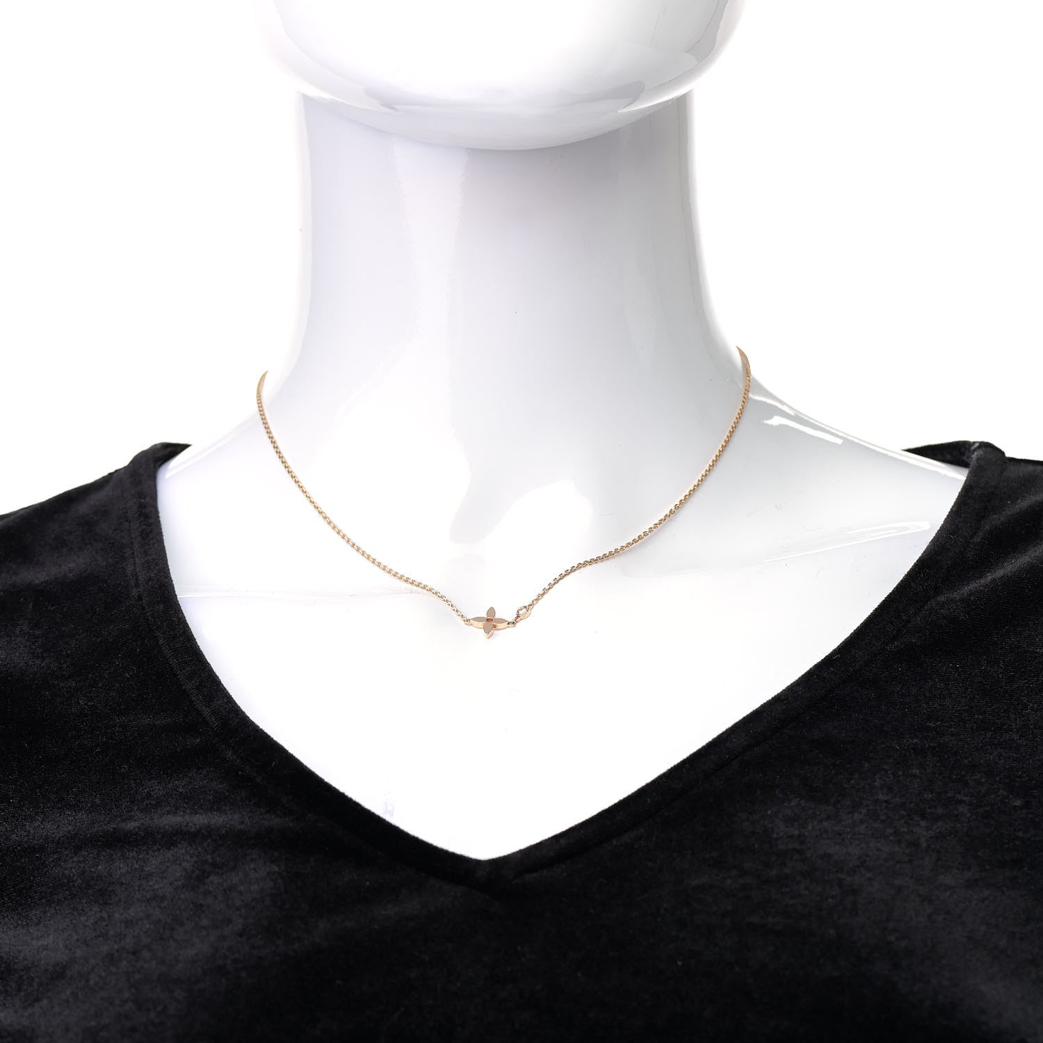 Louis Vuitton 18K Pink Gold Diamond Idylle Blossom Pendant Necklace 2 of 7