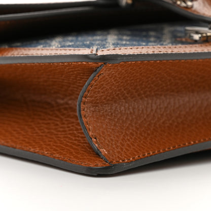 Gucci New Denim GG Monogram Dollar Calfskin Enamel Mini Dionysus Shoulder Bag Blue Tea Cuir Epilog Electric Blue 9 of 13
