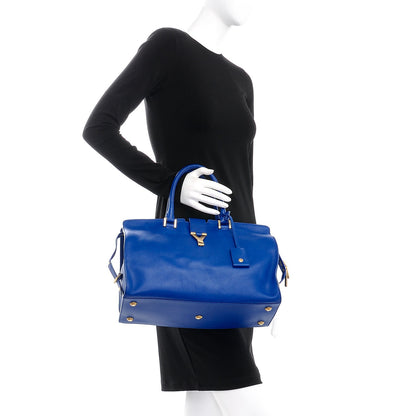 Saint Laurent Calfskin Medium Classic Y Cabas Royal Blue 2 of 9