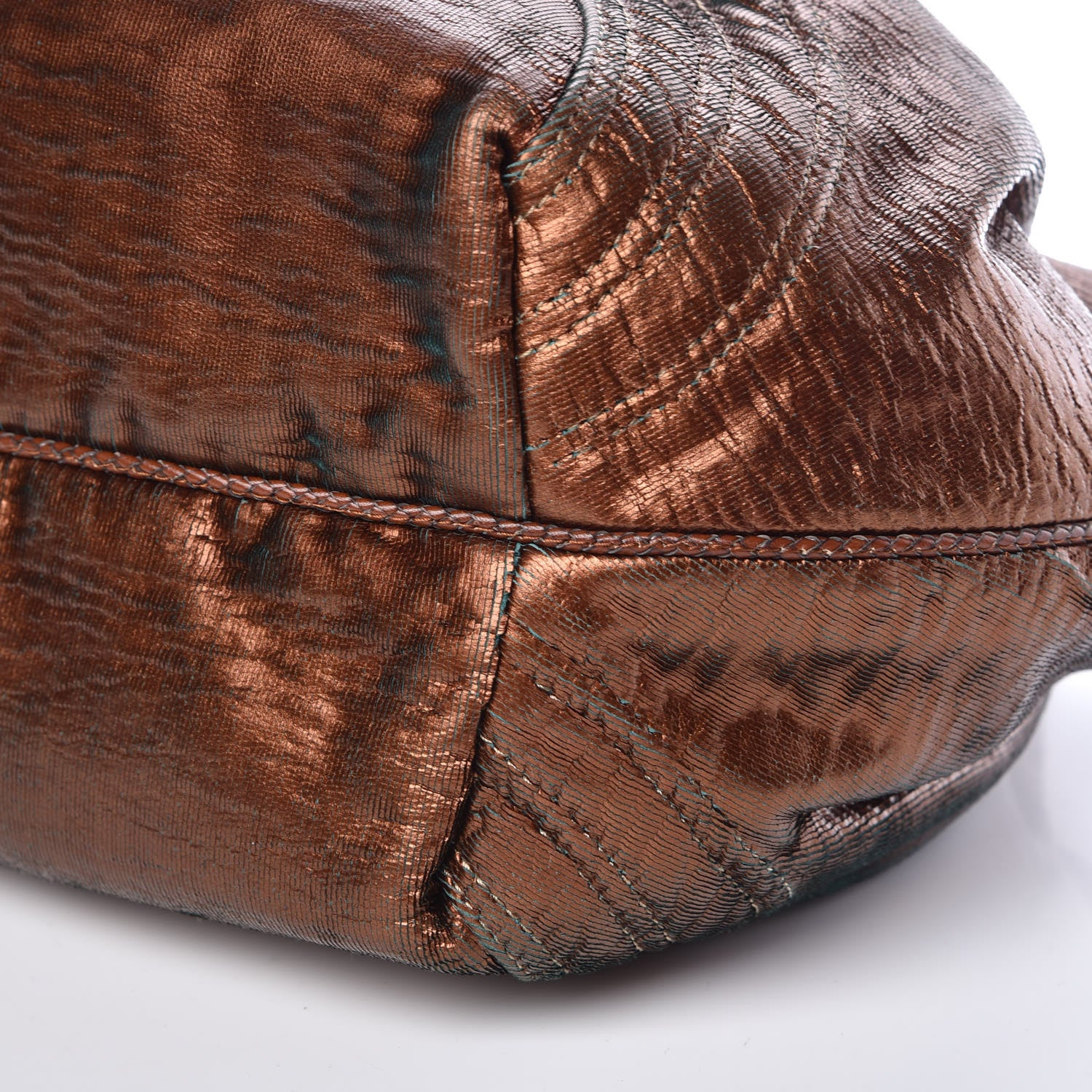 Fendi Nappa Fortuny Hologram Spy Tobacco Oro Ambrato 9 of 9