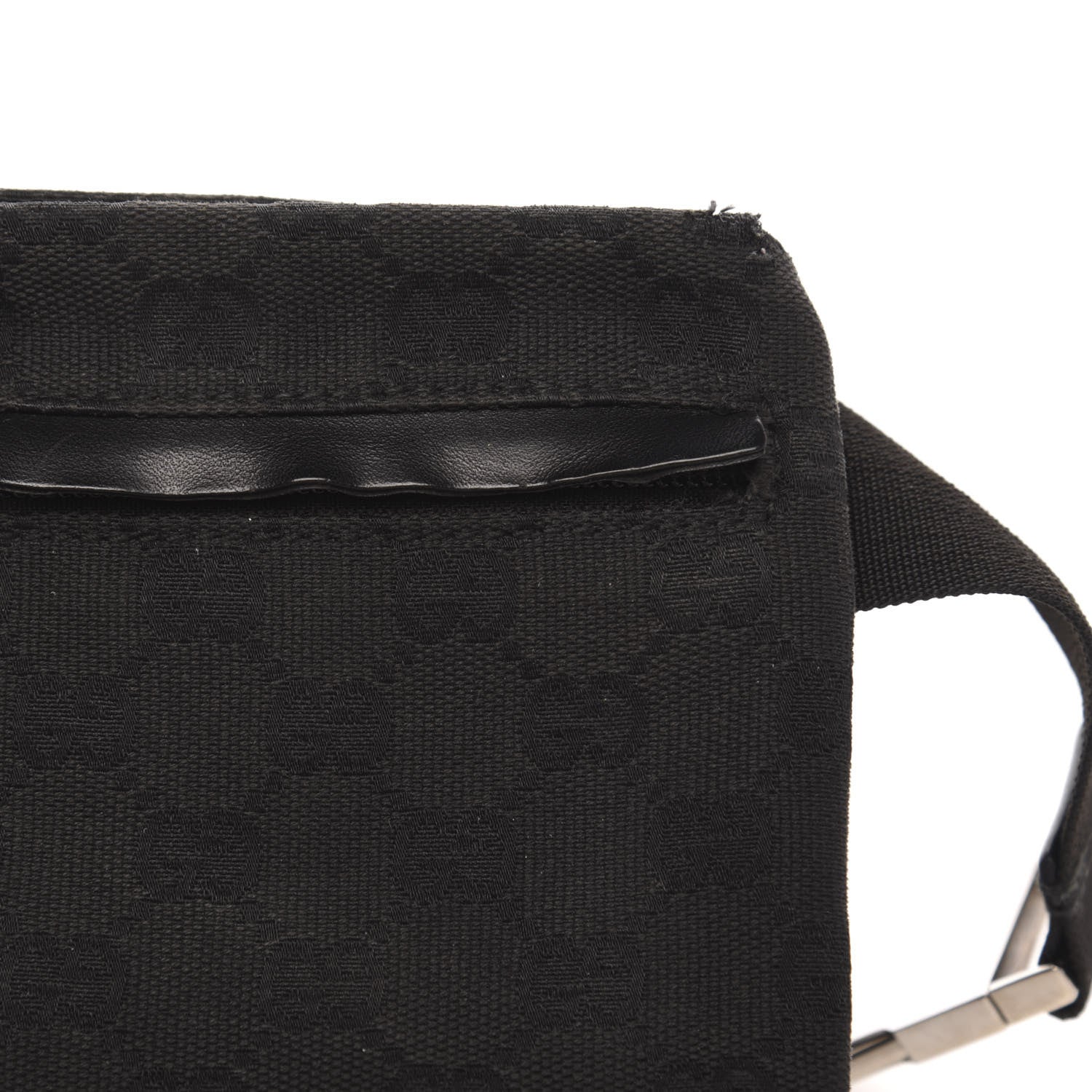 Gucci GG Monogram Double Pocket Belt Bag Black 9 of 13