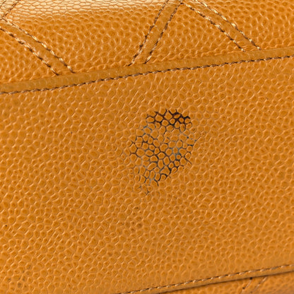 Chanel Caviar Stitched Shoulder Bag Yellow 15 of 17