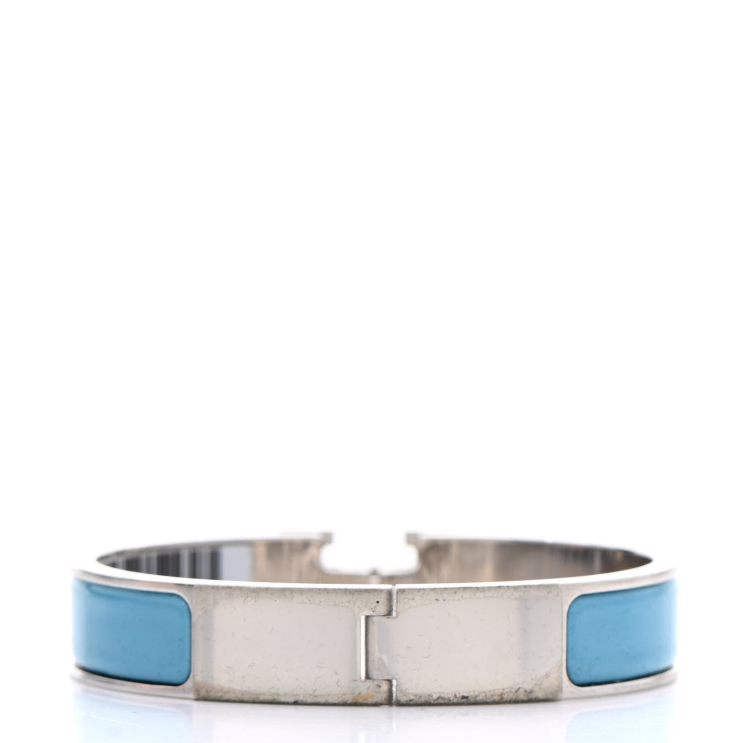 Hermes Enamel Narrow Clic Clac H Bracelet PM Bleu Du Nord 3 of 5