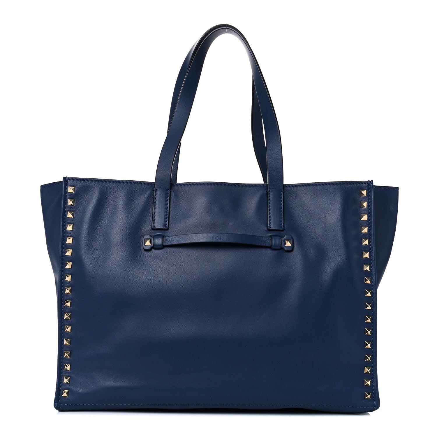 Valentino Garavani Nappa Medium Rockstud Soft Tote Blue China 1 of 20