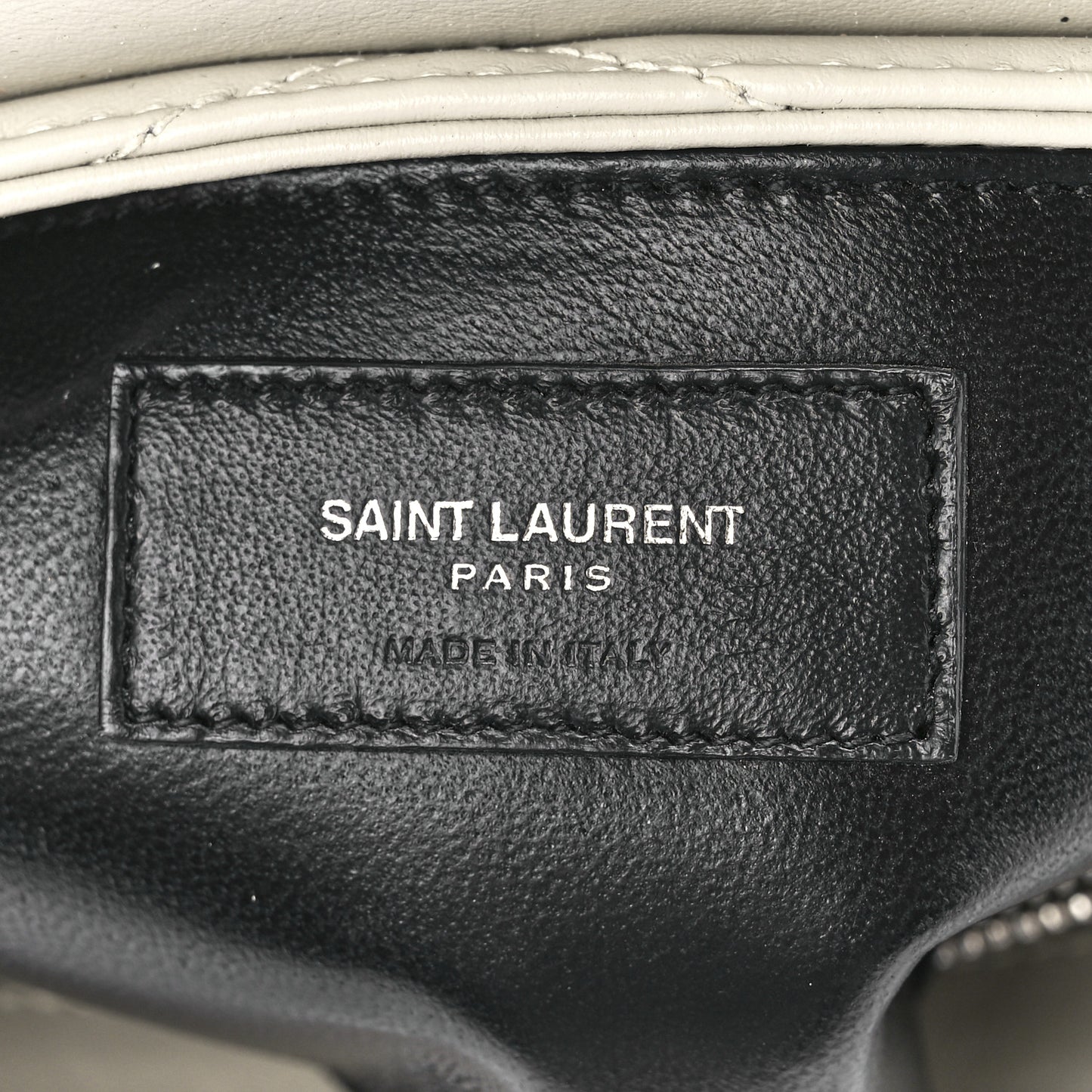 Calfskin Y Quilted Monogram Small Loulou Chain Satchel Ivory