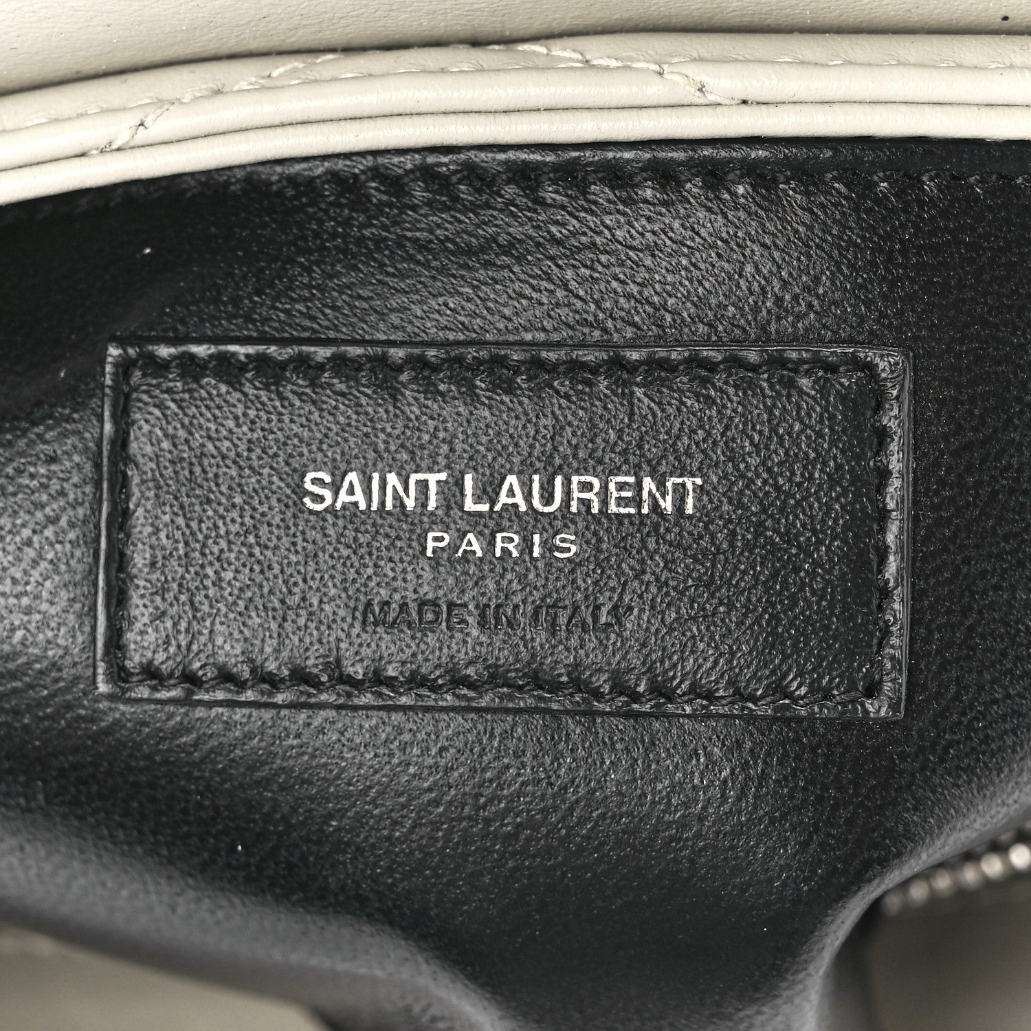Saint Laurent Calfskin Y Quilted Monogram Small Loulou Chain Satchel Ivory 7 of 12