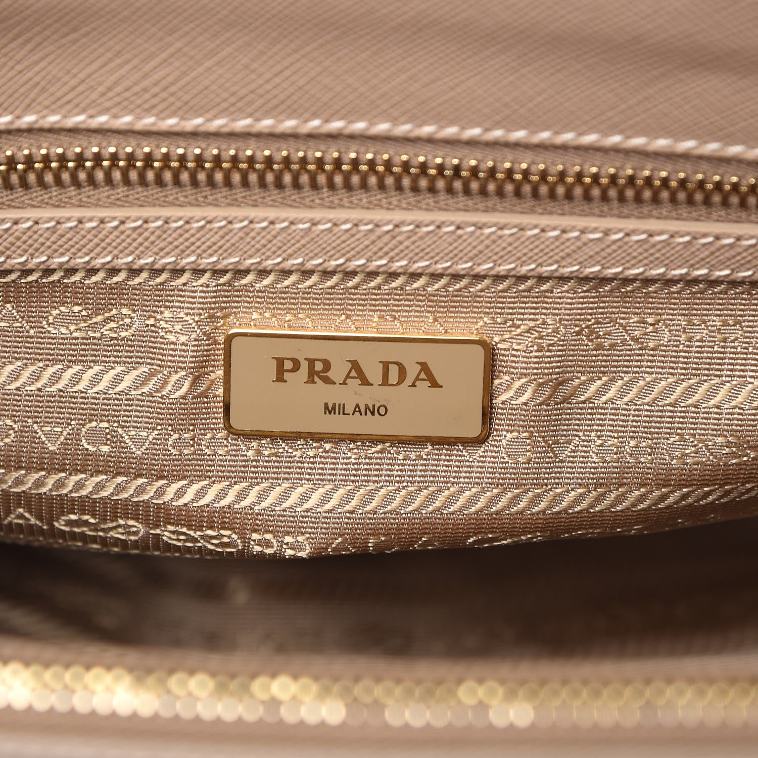 Prada Saffiano Small Galleria Double Zip Tote Sabbia 7 of 12