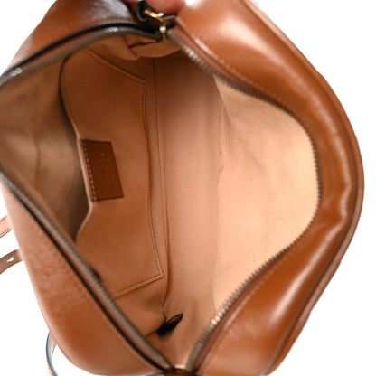 Gucci Glazed Calfskin Matelasse Diagonal Small GG Marmont Chain Shoulder Bag Cuir 5 of 10