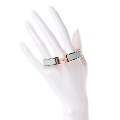 Hermes Enamel Narrow Clic Clac H Bracelet GM Vert Argile 2 of 4