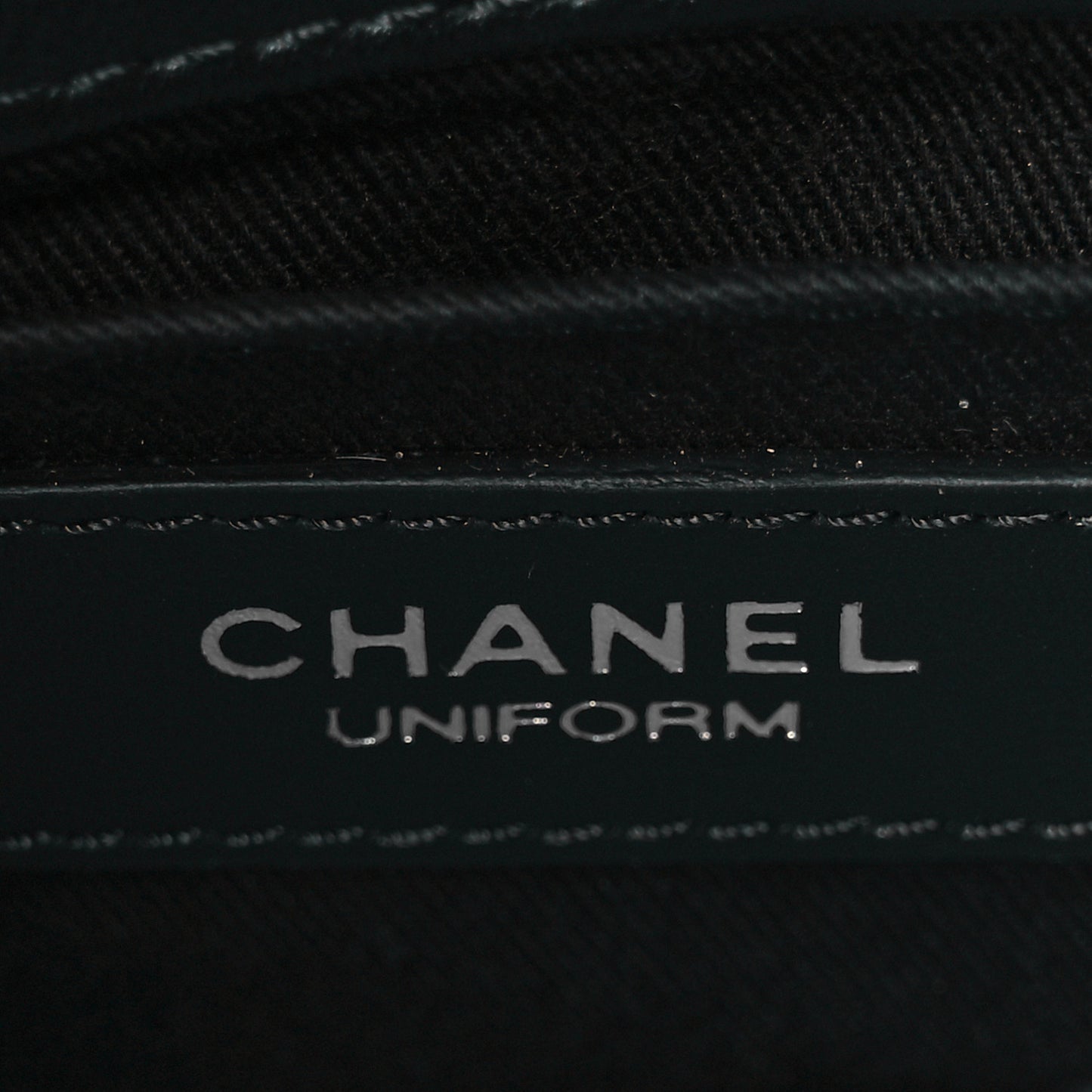Calfskin Quilted CC Uniform Flap Belt Bag Black